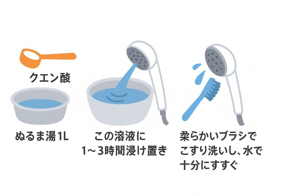 クエン酸を使用する方法