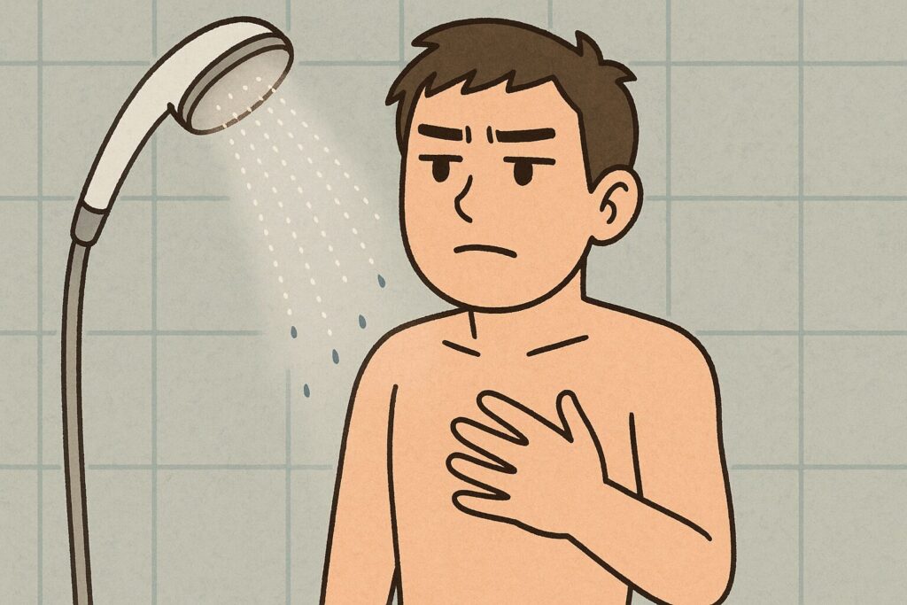 ミストモードの効果が感じられない人のイラスト